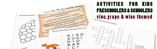 Wine themed kids activities