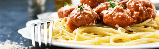 Greek recipe for Meatballs with spaghetti