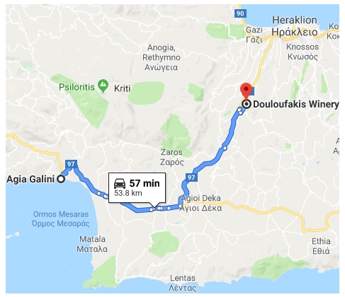 Agia Galini - Douloufakis Winery, Dafnes  Crete